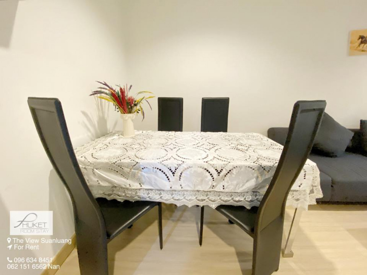 THE VIEW SUANLUANG เดอะวิว คอนโด สวนหลวง ห้อง1ห้องนอน พื้นที่กว้างมากๆ 49.6 ตรม