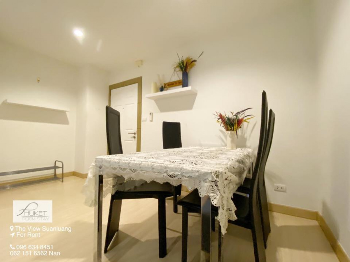 THE VIEW SUANLUANG เดอะวิว คอนโด สวนหลวง ห้อง1ห้องนอน พื้นที่กว้างมากๆ 49.6 ตรม