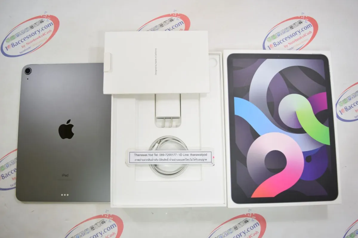 iPad Air 4 64GB Wifi Space Gray ไร้รอย ครบกล่อง ศูนย์ไทย ไม่รีเฟอร์ แบตดี
