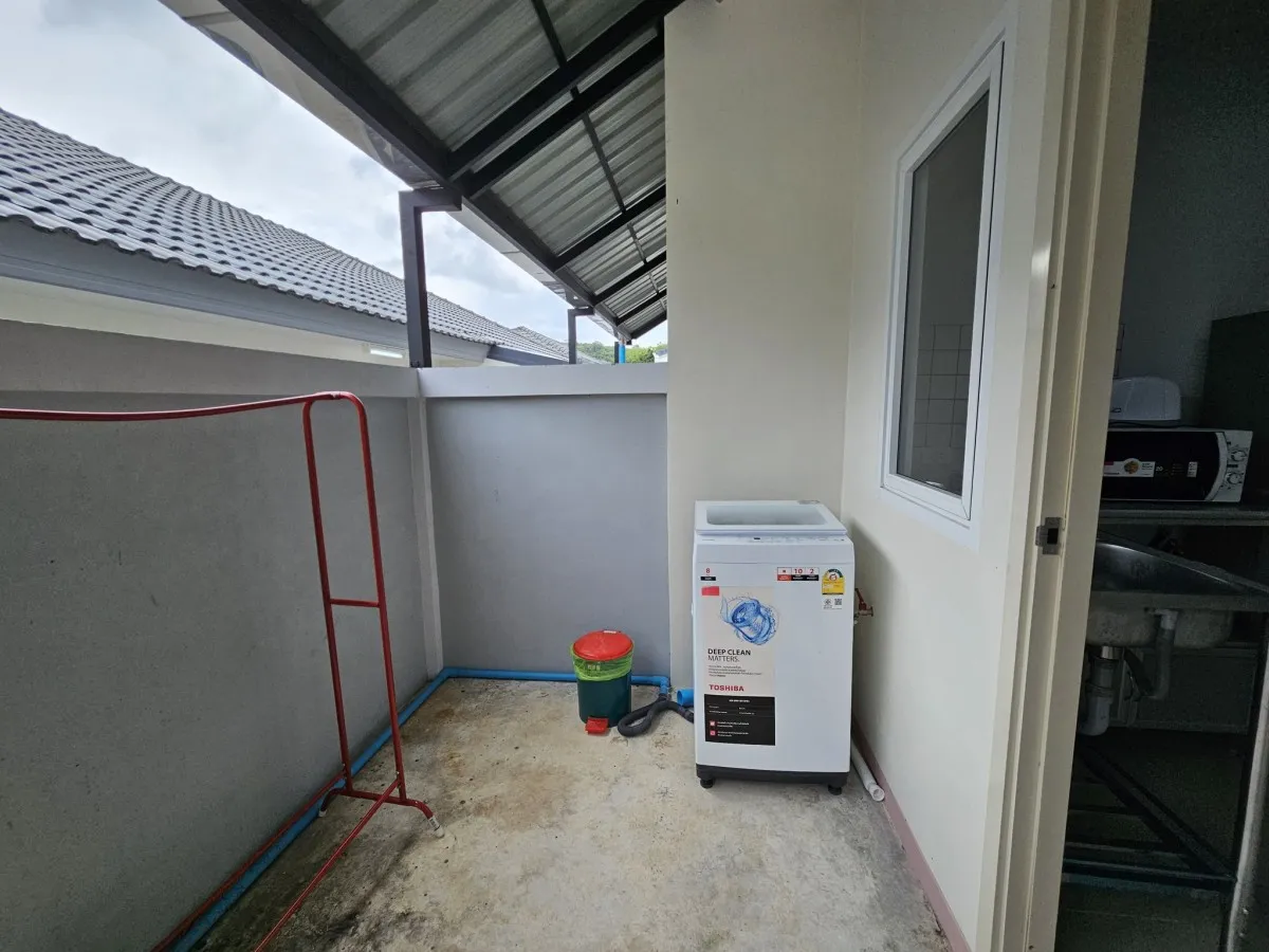 TL-0196 - ทาวน์เฮ้าส์ชั้นเดียวให้เช่า มี 2 ห้องนอน 2 ห้องน้ำ 1 ห้องครัว